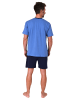 NORMANN Shorty Schlafanzug kurzarm Pyjama - 78166 in blau