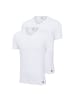 adidas 2er Pack V-Neck T-Shirt in Weiß