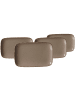 Ritzenhoff & Breker 4er Set Platten Casa in 24 x 15,5 cm in Grau