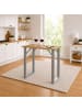VCM  Holz Bartisch Stehtisch Tisch Tresen Xona 110x50cm in Silber / Honig-Eiche