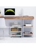 relaxdays Rollcontainer in Weiß - (B)40 x (H)35,5 x (T)30 cm