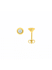 Adeliás Damen 333 Gold Ohrringe / Ohrstecker mit Zirkonia in gold