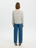 SELECTED FEMME Gestreiftes Langarmshirt im Box Fit in Delicioso