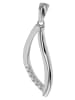 Adeliás Damen Anhänger aus 925 Silber mit Zirkonia in silber