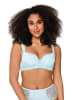 Linga Dore T-Shirt BH - Plus Size DAILY in Pastel blue