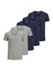 Jack & Jones T-Shirt Essentials in Dunkelblau / hellgrau