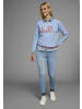 Kangaroos Sweatshirt in hellblau-pink