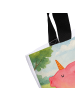 Mr. & Mrs. Panda Shopper Einhorn Schwein Design mit Spruch in Weiß