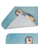 Mr. & Mrs. Panda Badematte Pinguin Lolli ohne Spruch in Eisblau