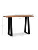KADIMA DESIGN Schreibtisch 118x41x76,5 cm Massivholz / Metall Computertisch