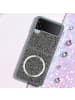 cadorabo Hülle für Samsung Galaxy Z FLIP 4 Glitzer Schutzhülle in Grau