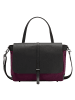 DuDu Schultertasche Leder 37 cm pflaume