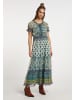 usha FESTIVAL Damen Maxikleid Mit Allover-Print in Blau Mehrfarbig