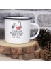 Mr. & Mrs. Panda Becher Pinguin mit Kind mit Spruch in Weiß