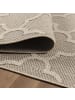 KADIMA DESIGN Teppich Outdoor Flachgewebe Skandi-Muster Polypropylen Balkon in Beige