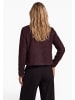 Zero  Jerseyjacke mit Applikation in Black Coffee