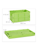 relaxdays 10x Transportbox in Grün - 60 l
