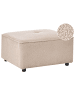 Beliani Ottomane AXEBO in Beige - (W) 70 x (H) 42 x (L) 70 cm