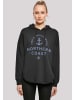 F4NT4STIC Oversized Hoodie Nordsee Knut & Jan Hamburg in schwarz
