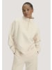 Hessnatur Hessnatur Troyer-Sweatshirt Oversize aus Bio-Baumwolle mit recycelter Baumwolle in natur