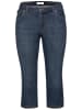 sheego Caprijeans in dark blue denim