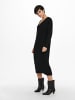 ONLY Oversized Langarm Strickkleid ONLNEW TESSA in Schwarz