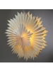 MARELIDA LED Papierstern EISBLUME Weihnachtsstern beleuchtet D: 60cm in weiß