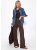 SASSYCLASSY Loungewear Hose mit geradem Bein in Braun