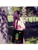 Mr. & Mrs. Panda Strandtasche Kaktus Sonne mit Spruch in Schwarz