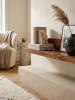 KADIMA DESIGN Wandregal MUMBAI Massiv-Holz Holzregal 110 cm Landhaus-Stil in Massivholz