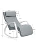SONGMICS Schaukelsessel Teou in Hellgrau - (B)67 x (H)84 x (T)121.5 cm