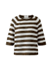 Oui Leinen Pullover in dk brown offwhite