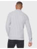 Threadbare Pullover Swindon in Light Grey / Ecru Twist