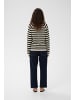 InWear Langarm MADIEIW Relaxed fit in BLACK / WHISPER WHITE STRIPE