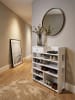 KADIMA DESIGN Schuhregal | Weiß, 75x92.5x24cm, 7 Fächer, Modern