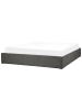 Beliani Doppelbett DINAN in Grau - (W) 187 x (H) 31 x (L) 214 cm