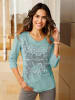 Sieh an! 3/4-Arm-Shirt in kalkmint