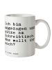 Mr. & Mrs. Panda Kaffeetasse Ich bin angezogen und... mit Spruch in Weiß