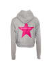Roberto Geissini Star Hoodie Grau Pink