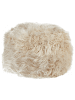 Beliani Pouf TUKKI in Beige - (W) 70 x (H) 45 x (L) 70 cm