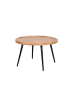 byLiving Couchtisch ROMY in Akazie natur/Schwarz D 75 x (H) 47,5 cm