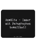 Mr. & Mrs. Panda Mousepad Spruch Anwalt Paragraphen mit Spruch in Schwarz