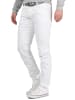 Cipo & Baxx Herren Regular Fit Jeans Mid Waist in White