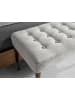 Angel Cerdá Bank 5107 in Grau / Walnuss – (B)100 x (H)40 x (T)45 cm