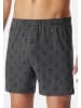 Schiesser Boxershorts Single Jersey in Grau / blau