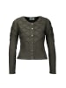 Berwin Taillierte Strickjacke mit Rautenmuster und Bommel