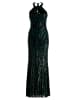 Vera Mont Abendkleid im Glitzer-Look in Dusty Slate