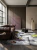 KADIMA DESIGN Kurzflorteppich Patchwork pflegeleicht Wohnzimmer Schlafzimmer Flur in Grün