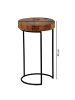 FineBuy Beistelltisch in Braun / Sheesham / 28x28x28
