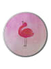 Mr. & Mrs. Panda Blechdose rund Flamingo Stolz ohne Spruch in Aquarell Pink